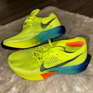 Nike ZoomX Vaporfly NEXT 3 Women’s Running Shoes Yellow Blue 9.5